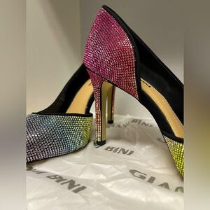 Gianni Bini ombré multicolored rhinestones pumps  NEW Size:8.